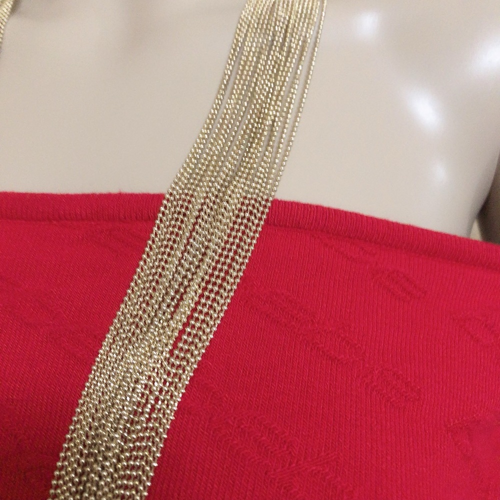 Long Beaded Necklace in Gold - Picture 3 of 4